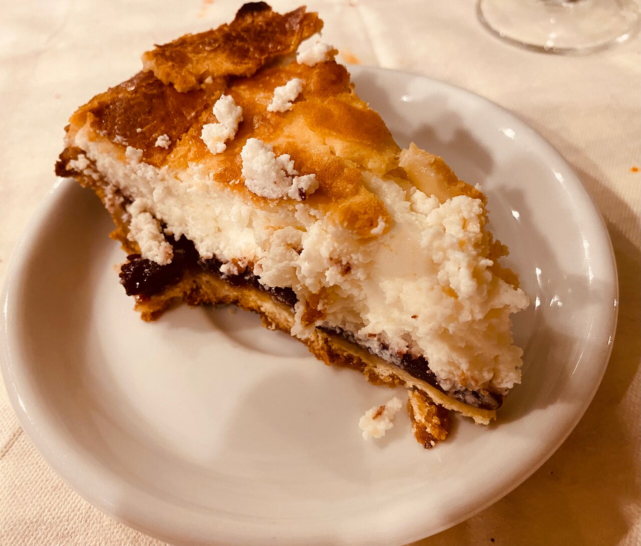 torta di ricotta e visciole