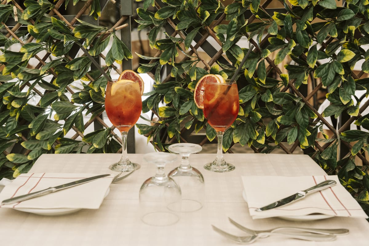 Cena estiva a Roma con Spritz